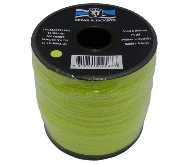 SPEAR & JACKSON 12 Strand Nylon Brickline Lime Green