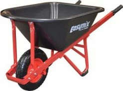 EASYMIX Trade 99L Poly Pneumatic Wide Wheelbarrow W300P-HSRWRS
