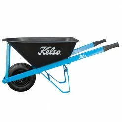 KELSO Tradesmans Wheelbarrow Poly Tray Wide Wheel KBTMP100-6.5