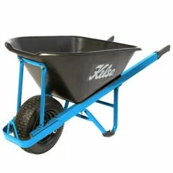 KELSO Professional Wheelbarrow Poly Tray Wide Wheel FW15013-T